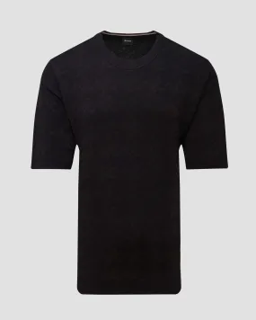 Men’s black T-shirt with viscose Black Hugo Boss C Darimo 50519642-1