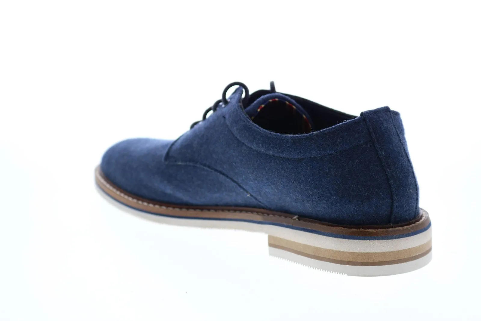 Men's Blue Plain Toe Oxfords