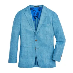 Men's Blue Solid Sport Coat by Drago Cabana