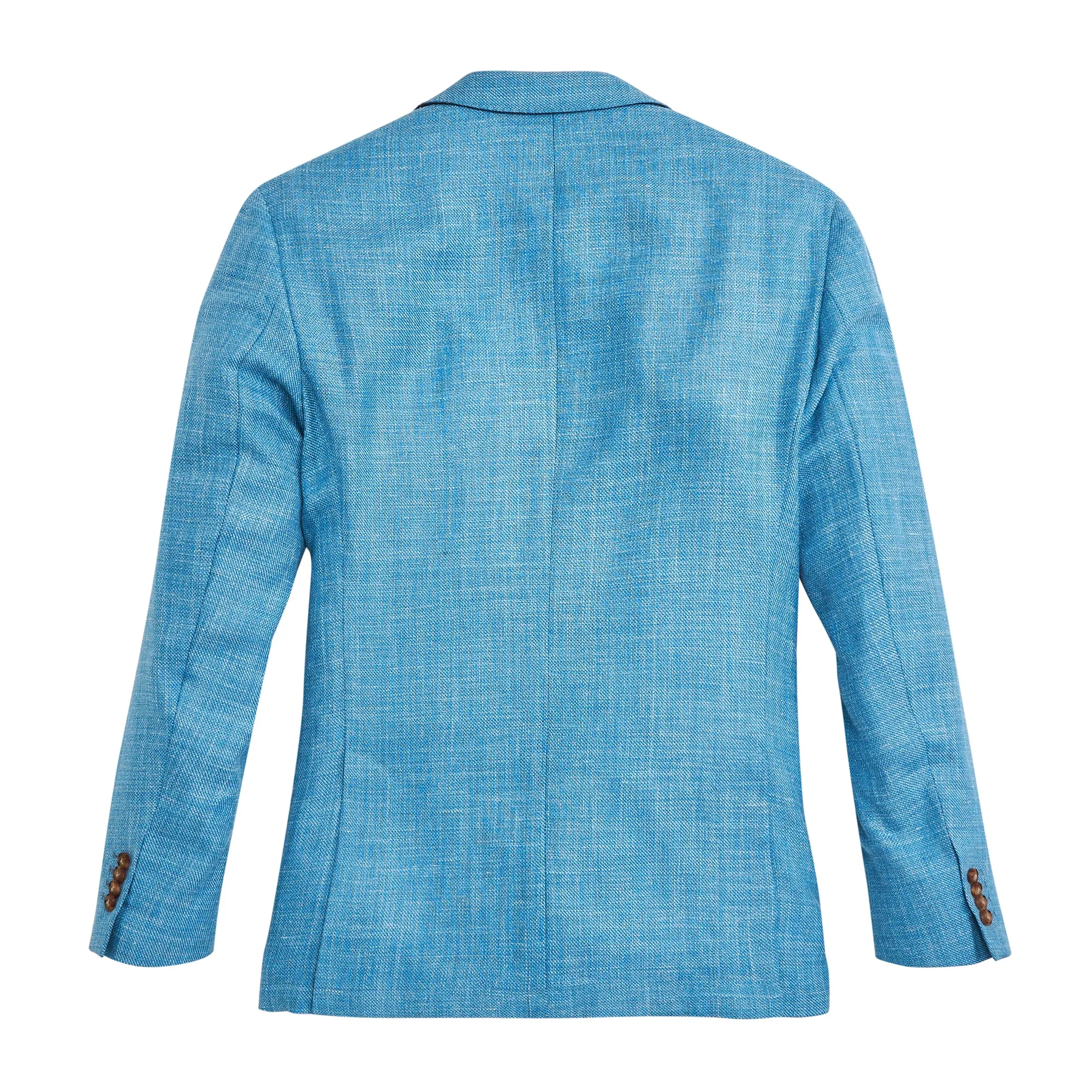 Men's Blue Solid Sport Coat by Drago Cabana