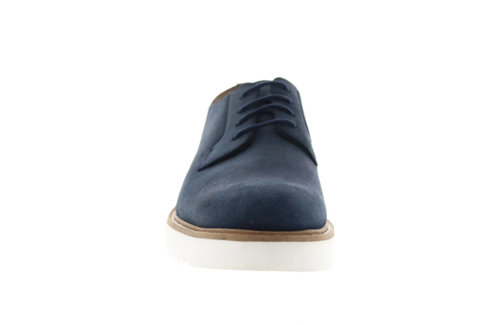 Men's Blue Suede Oxfords