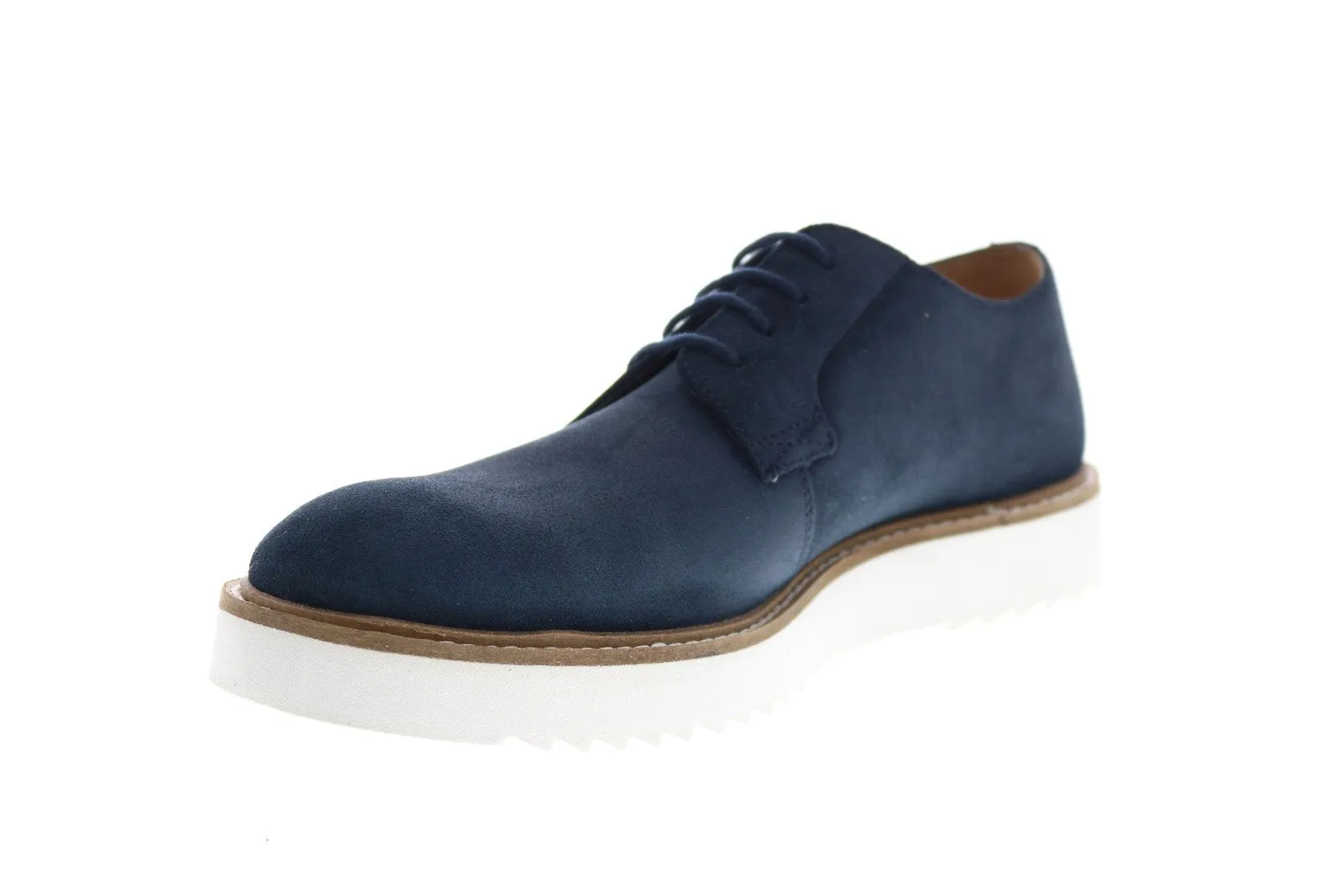 Men's Blue Suede Oxfords