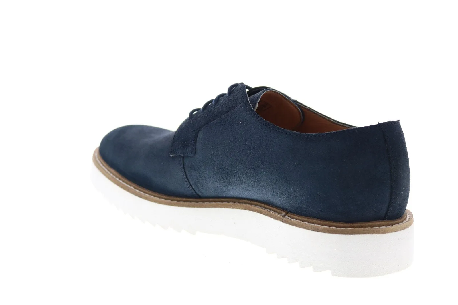 Men's Blue Suede Oxfords