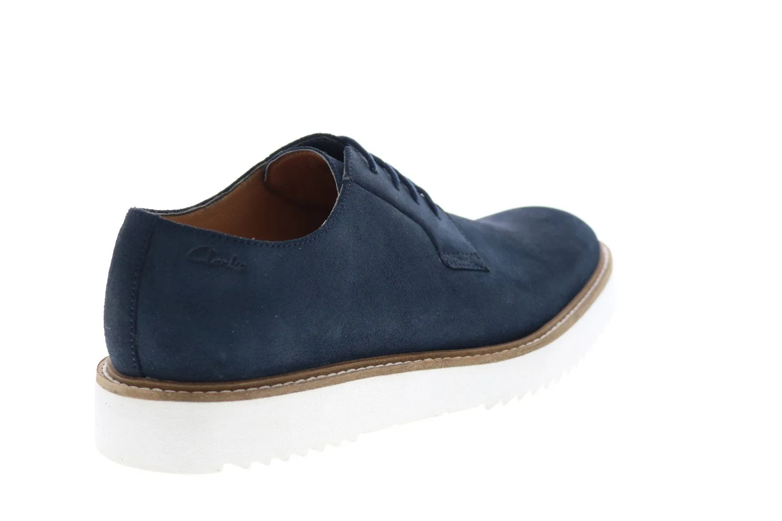 Men's Blue Suede Oxfords