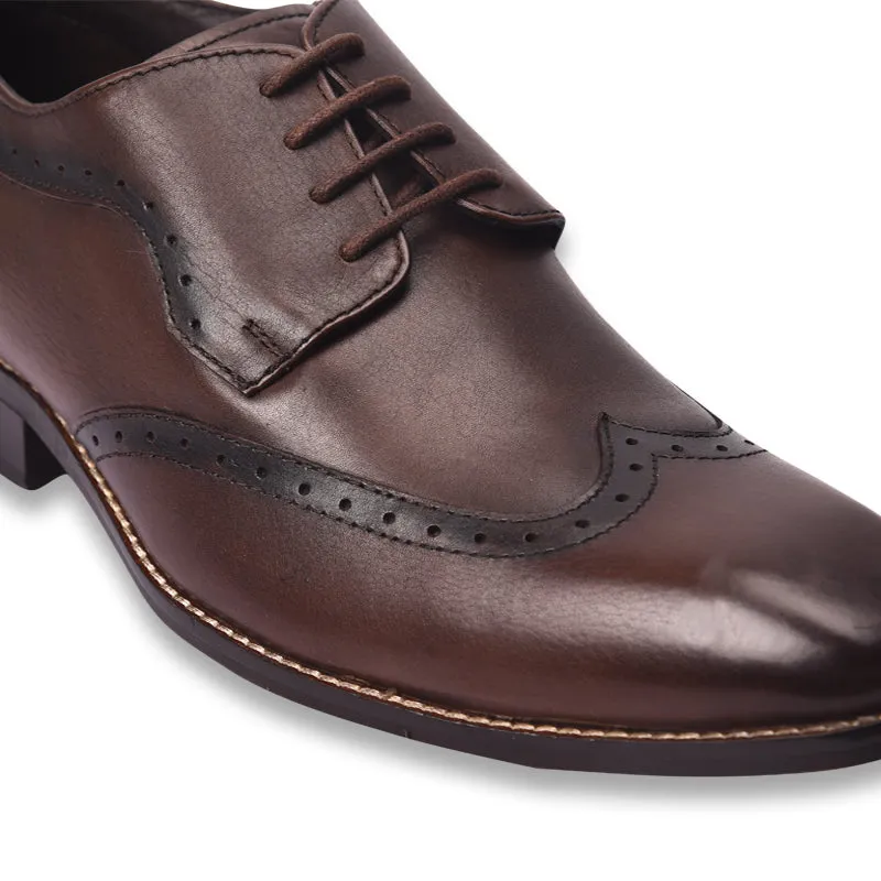 Men's derby brogue lace up shoes