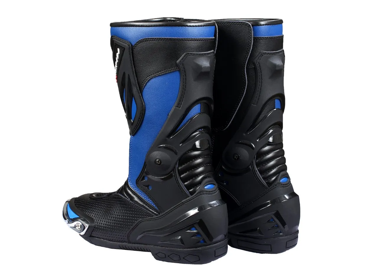 Mens Leather Motorbike Motorcycle Racing Sports Shoes Boots MN-018