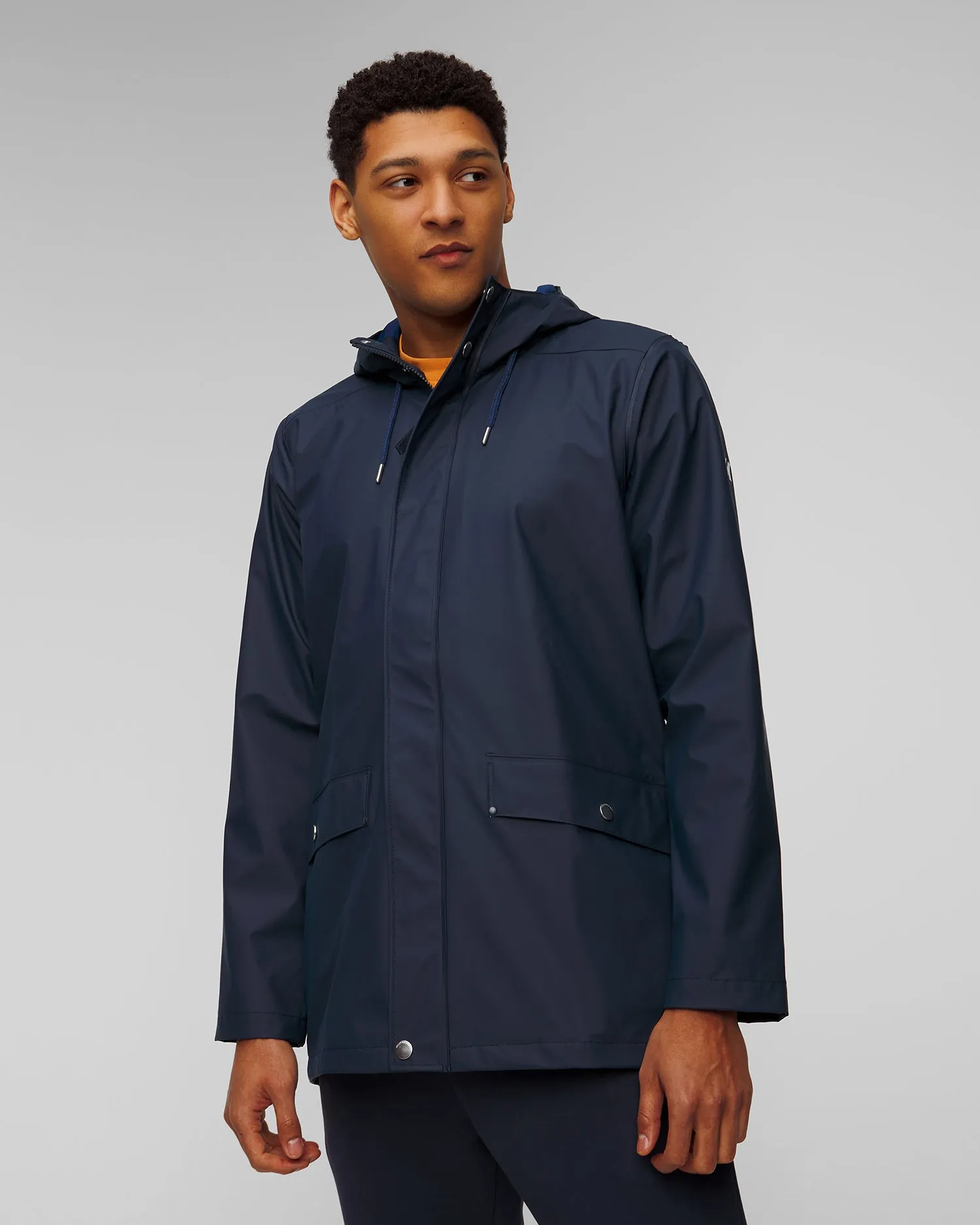 Men’s navy blue Helly Hansen Moss Rain Coat 53265-597