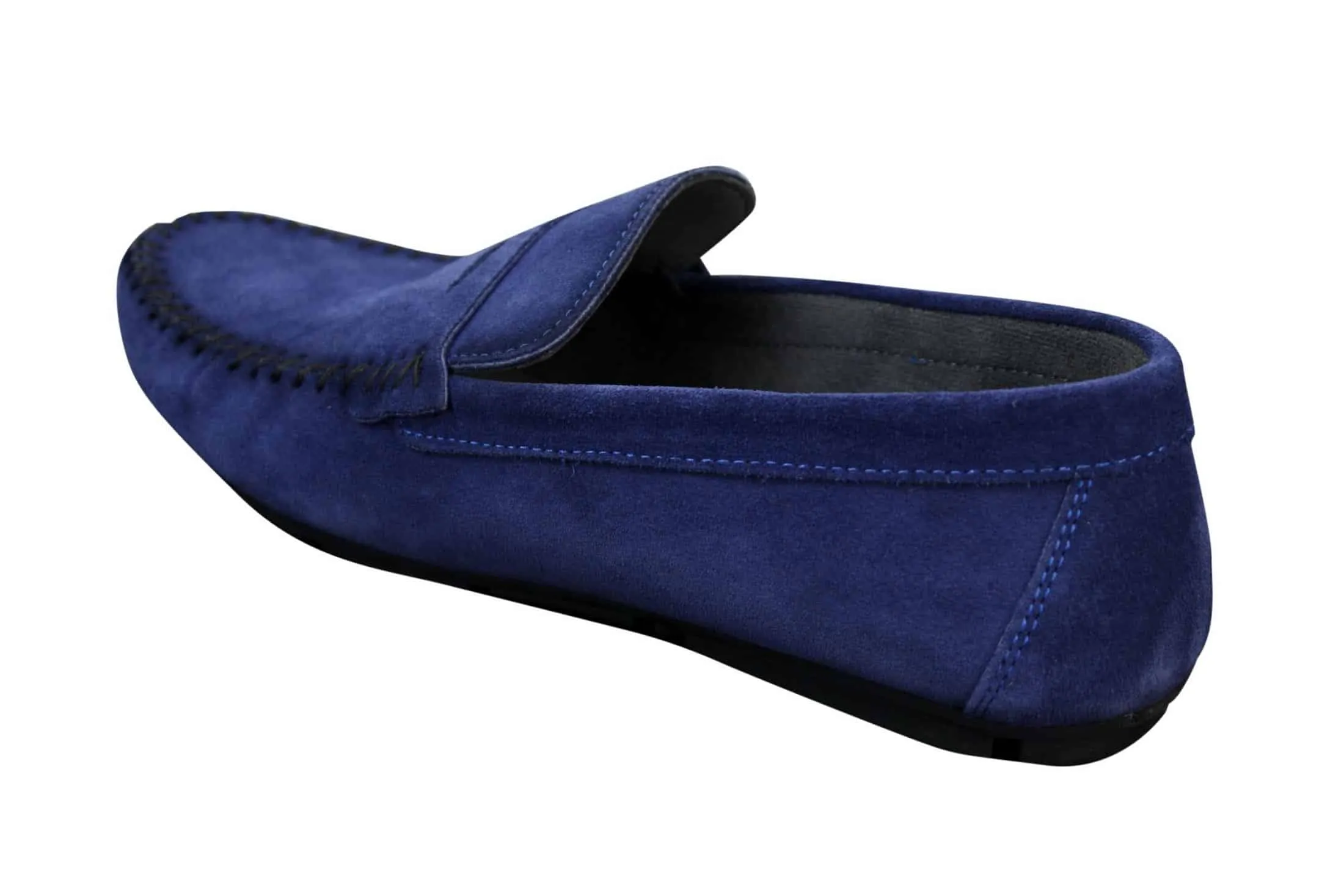 Mens Real Suede Washed Designer Slip On Loafers Moccasins Smart Casual Shoes