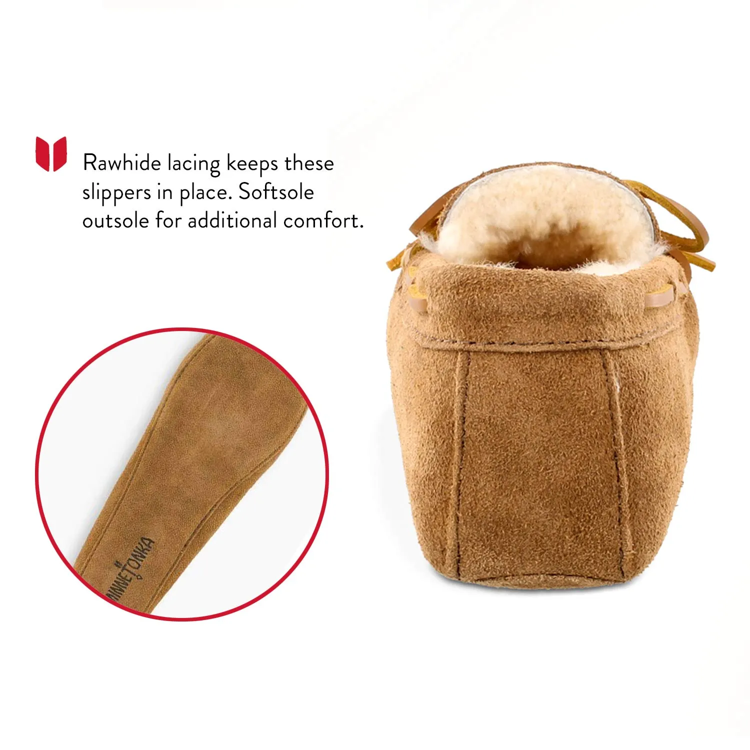 Men's Sheepskin Softsole Moccasins