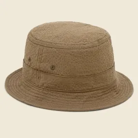 Merida Seersucker Bucket Hat - Olive