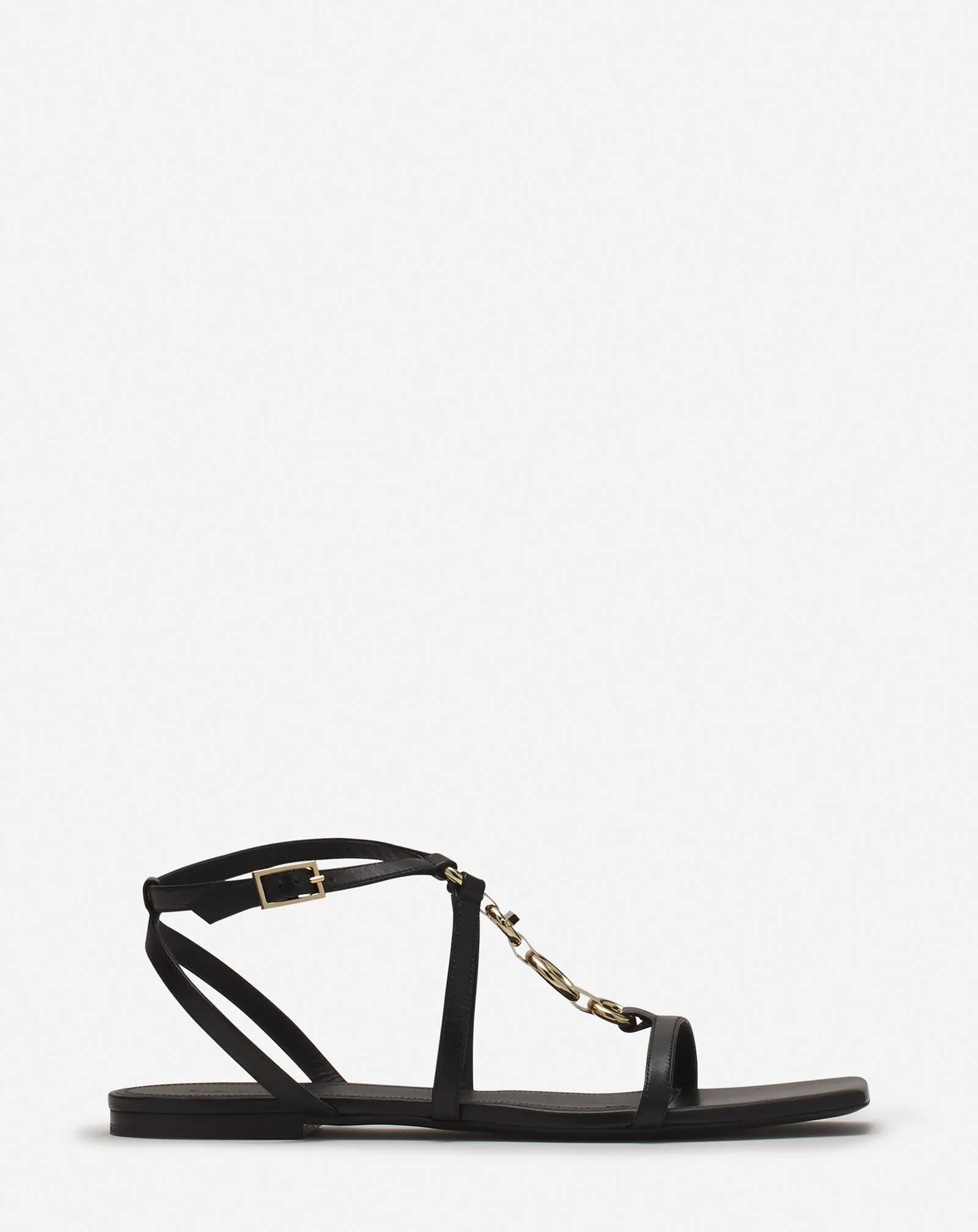 MESURE FLAT LEATHER SANDALS