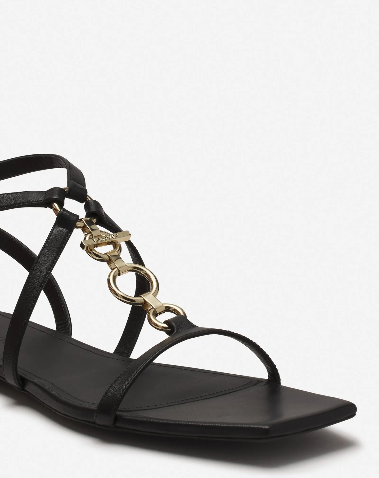 MESURE FLAT LEATHER SANDALS