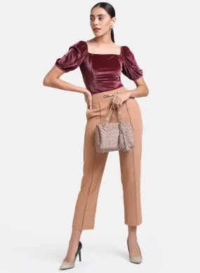 Metal Trim Waist Trouser