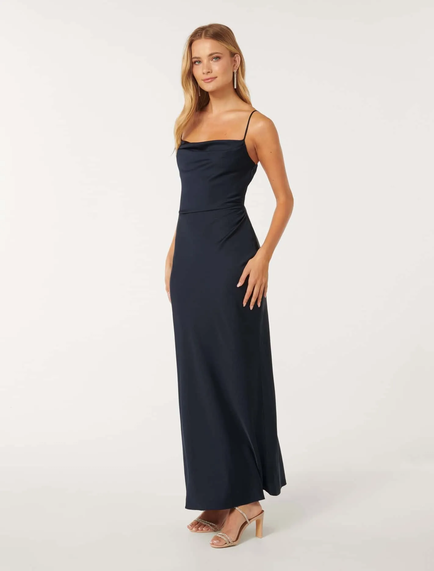 Mia Satin Maxi Dress