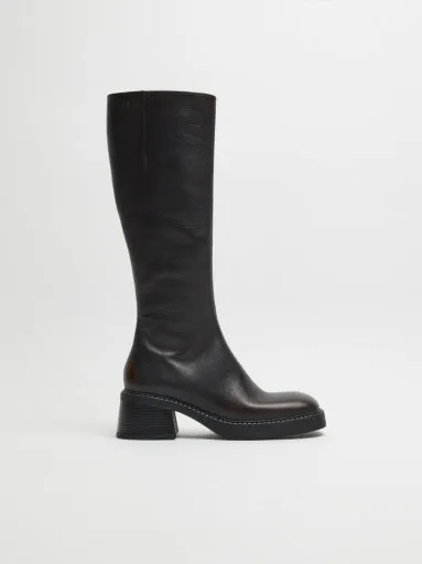 MIISTA YUMI BRUSHED BROWN BOOTS