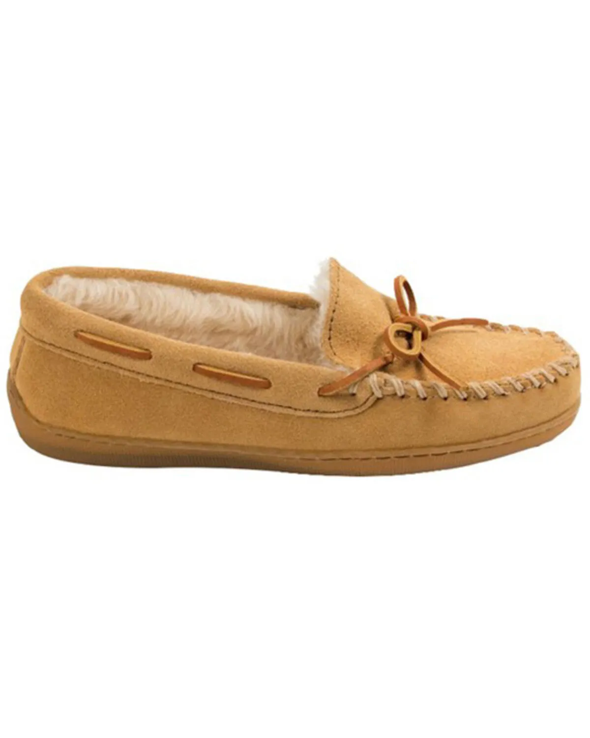 Minnetonka Men's Hardsole Pile Lined Moccasins