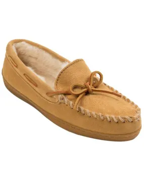 Minnetonka Men's Hardsole Pile Lined Moccasins