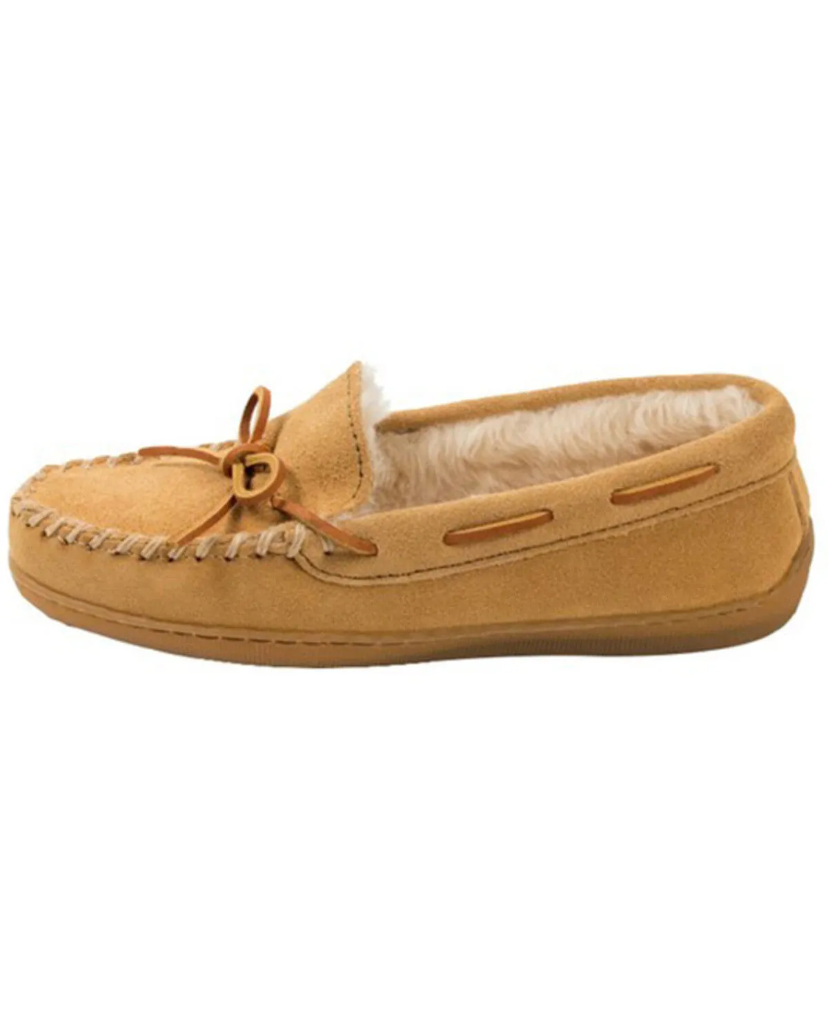 Minnetonka Men's Hardsole Pile Lined Moccasins