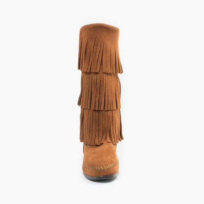 Minnetonka Women's Fringe Moccasin Boots