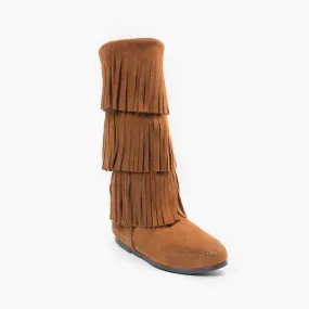 Minnetonka Women's Fringe Moccasin Boots