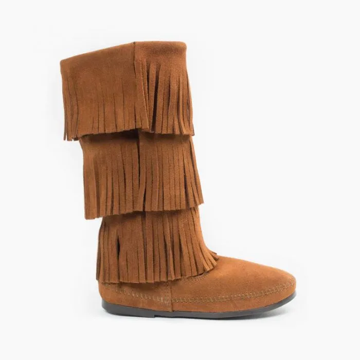 Minnetonka Women's Fringe Moccasin Boots