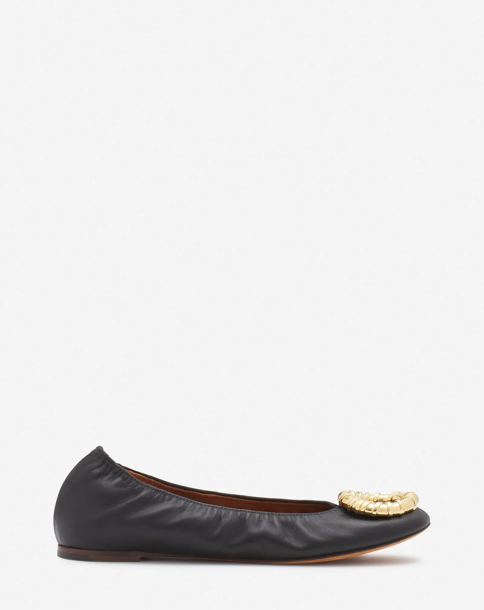 MLODIE LEATHER BALLERINA FLAT