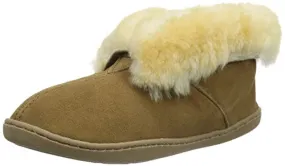 Women's Suede Ankle Moccasins with Sheepskin