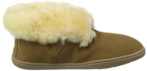 Women's Suede Ankle Moccasins with Sheepskin