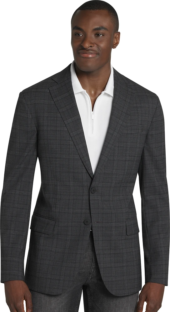 Modern Fit Plaid Sport Coat