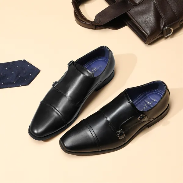 Modern Monk Strap Oxfords for Men