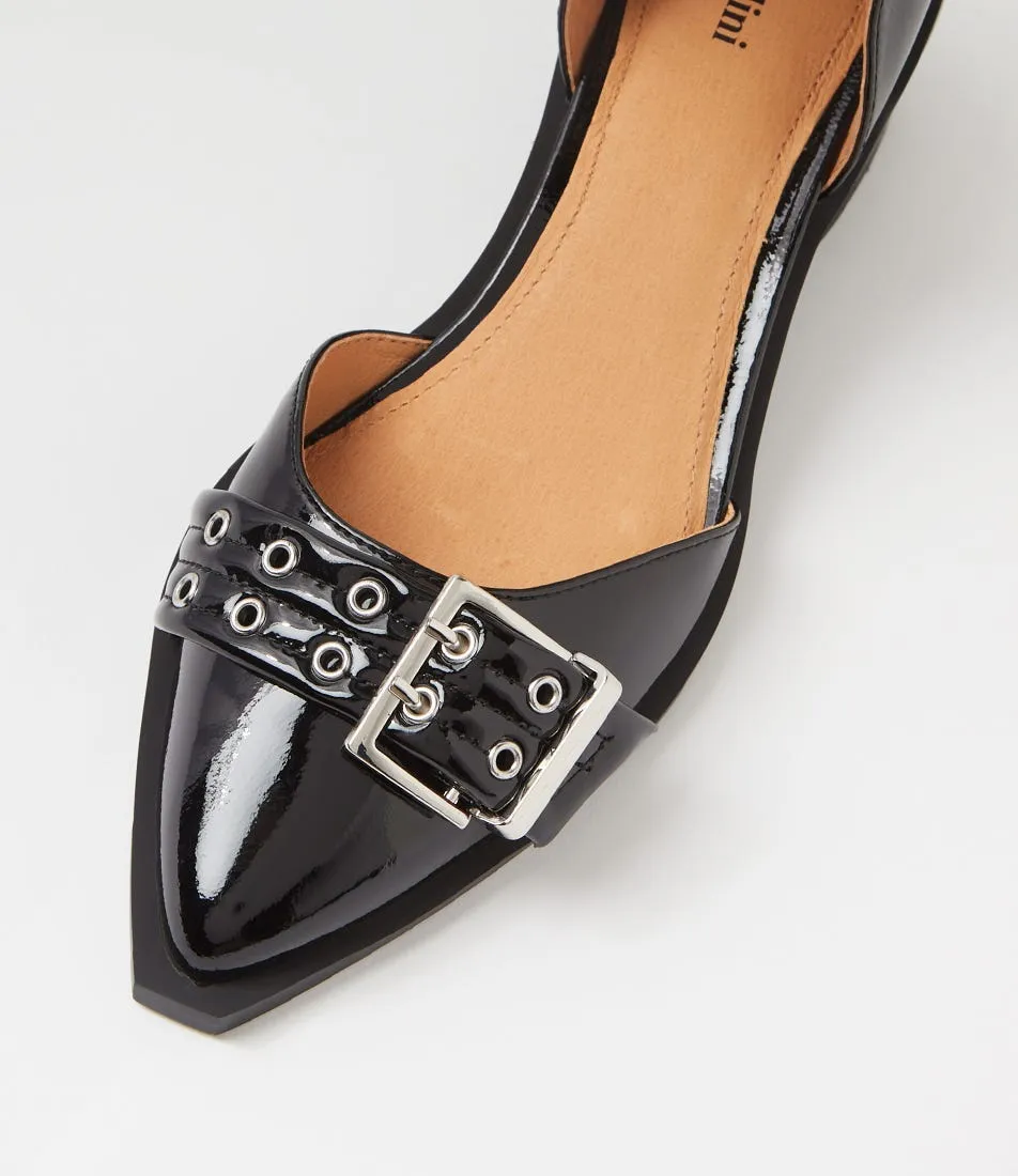 MOLLINI Glazi Black Patent Leather Heels