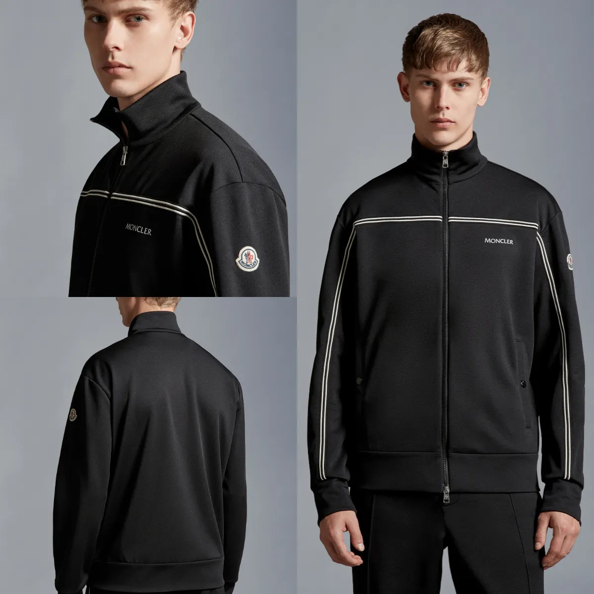 MONCLER Triacetate Zip-Up Sweatshirt