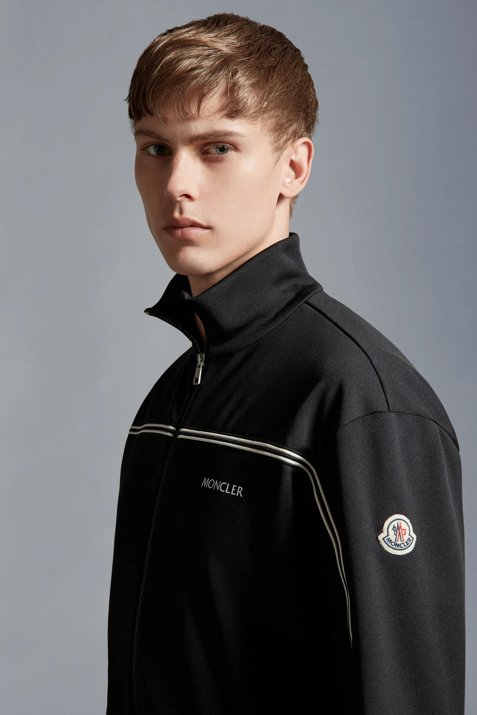 MONCLER Triacetate Zip-Up Sweatshirt