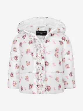 Monnalisa Baby Girls Floral Puffer Coat