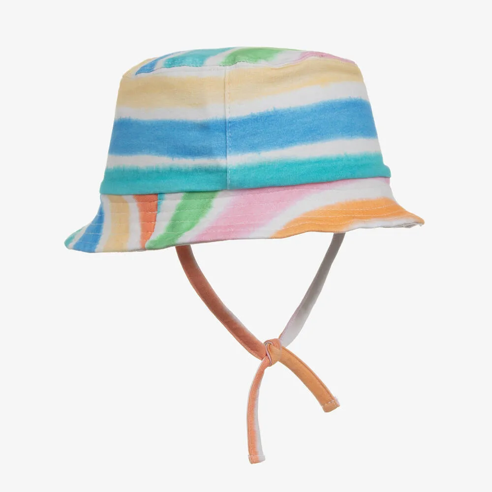 Multicolour Stripe Cotton Sun Hat