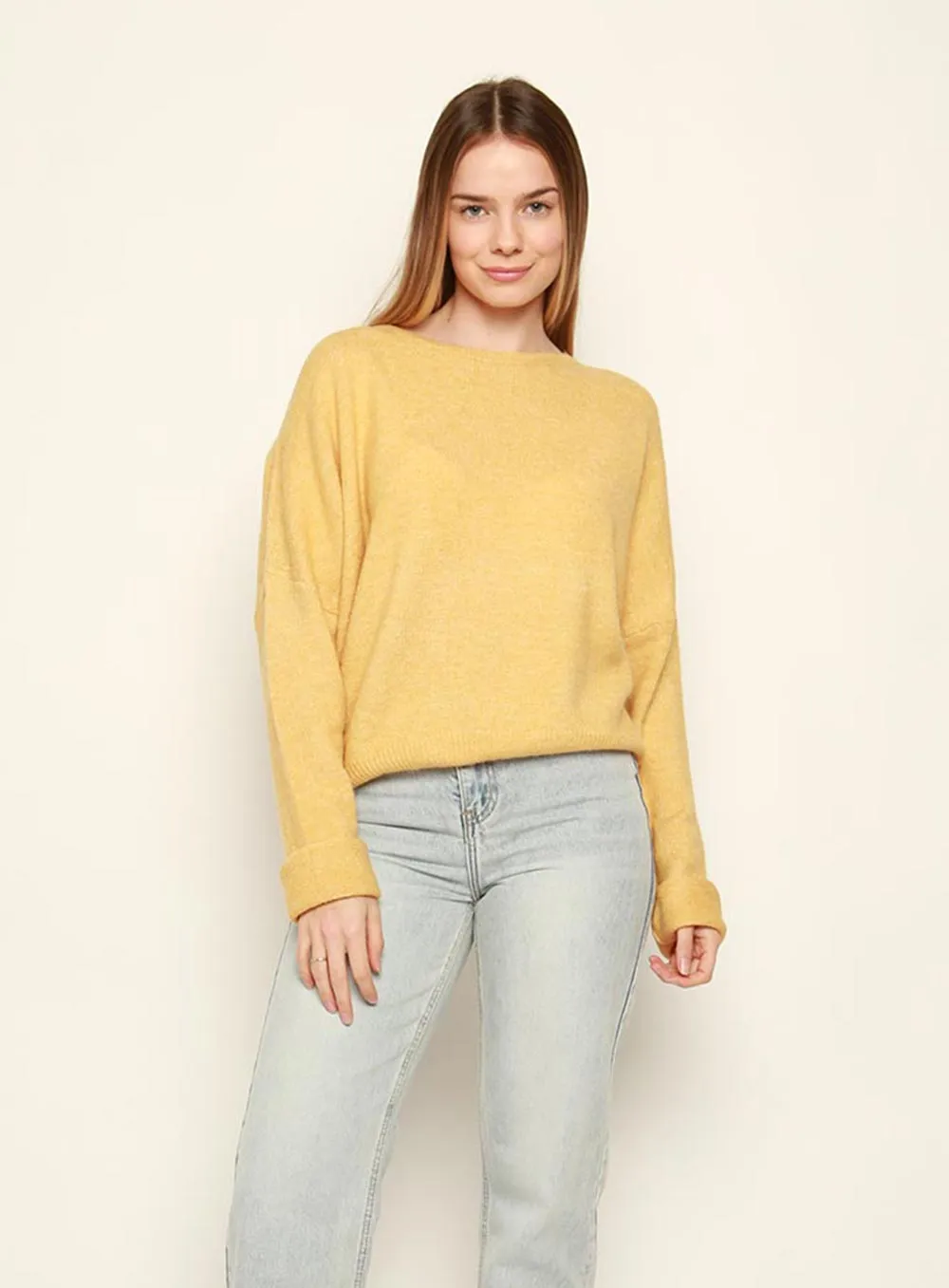 Mustard Knit Jumper - Christina Essential