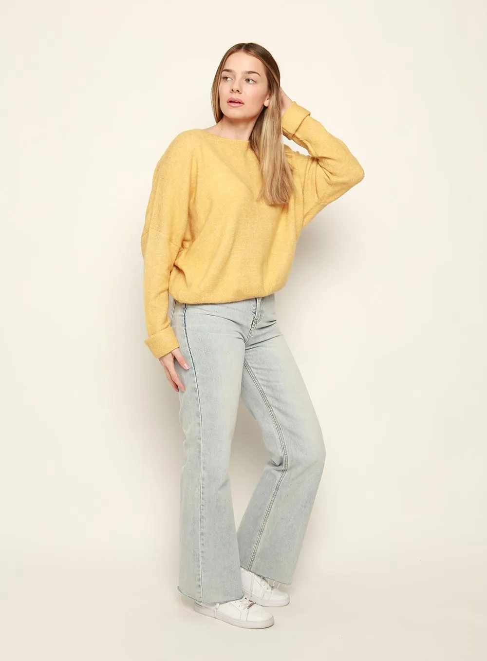 Mustard Knit Jumper - Christina Essential