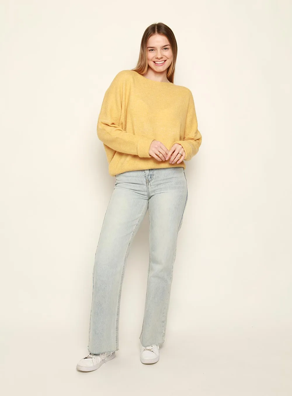 Mustard Knit Jumper - Christina Essential