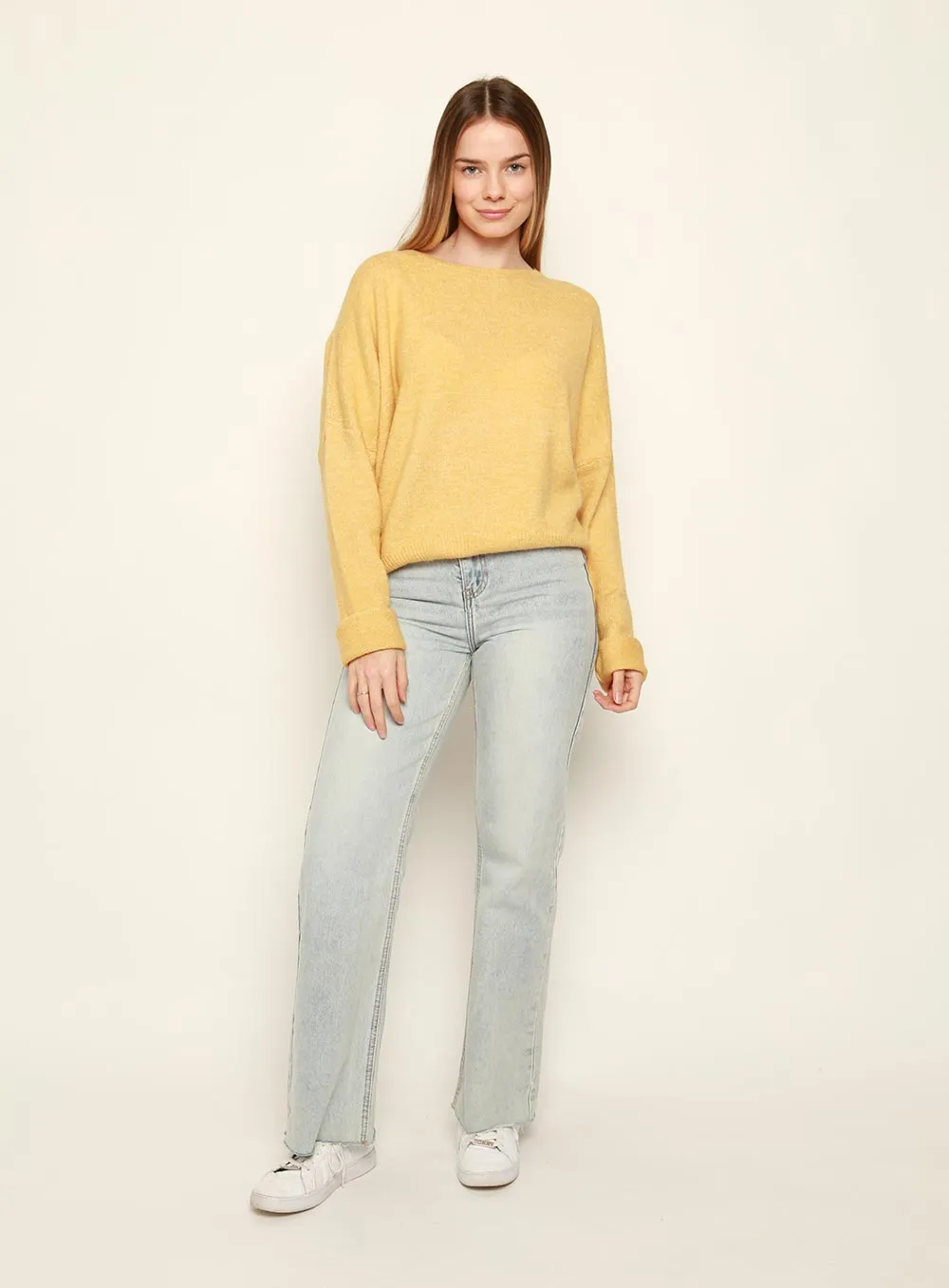 Mustard Knit Jumper - Christina Essential