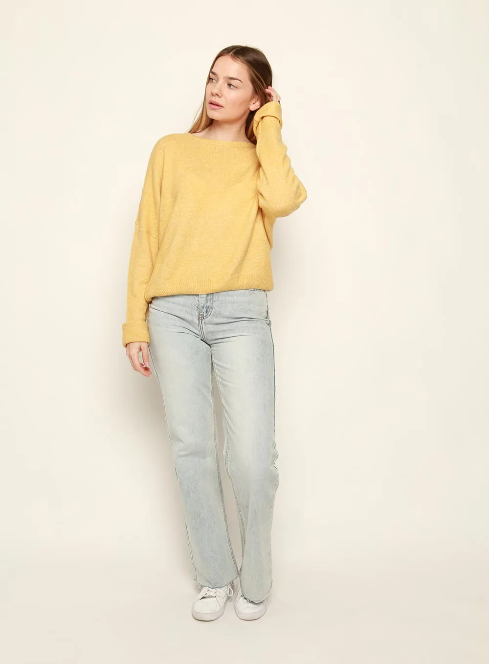 Mustard Knit Jumper - Christina Essential