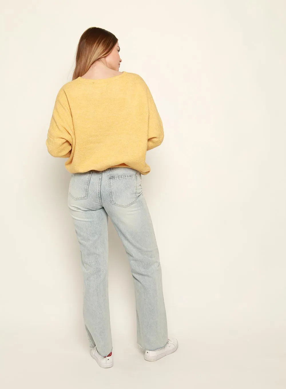 Mustard Knit Jumper - Christina Essential