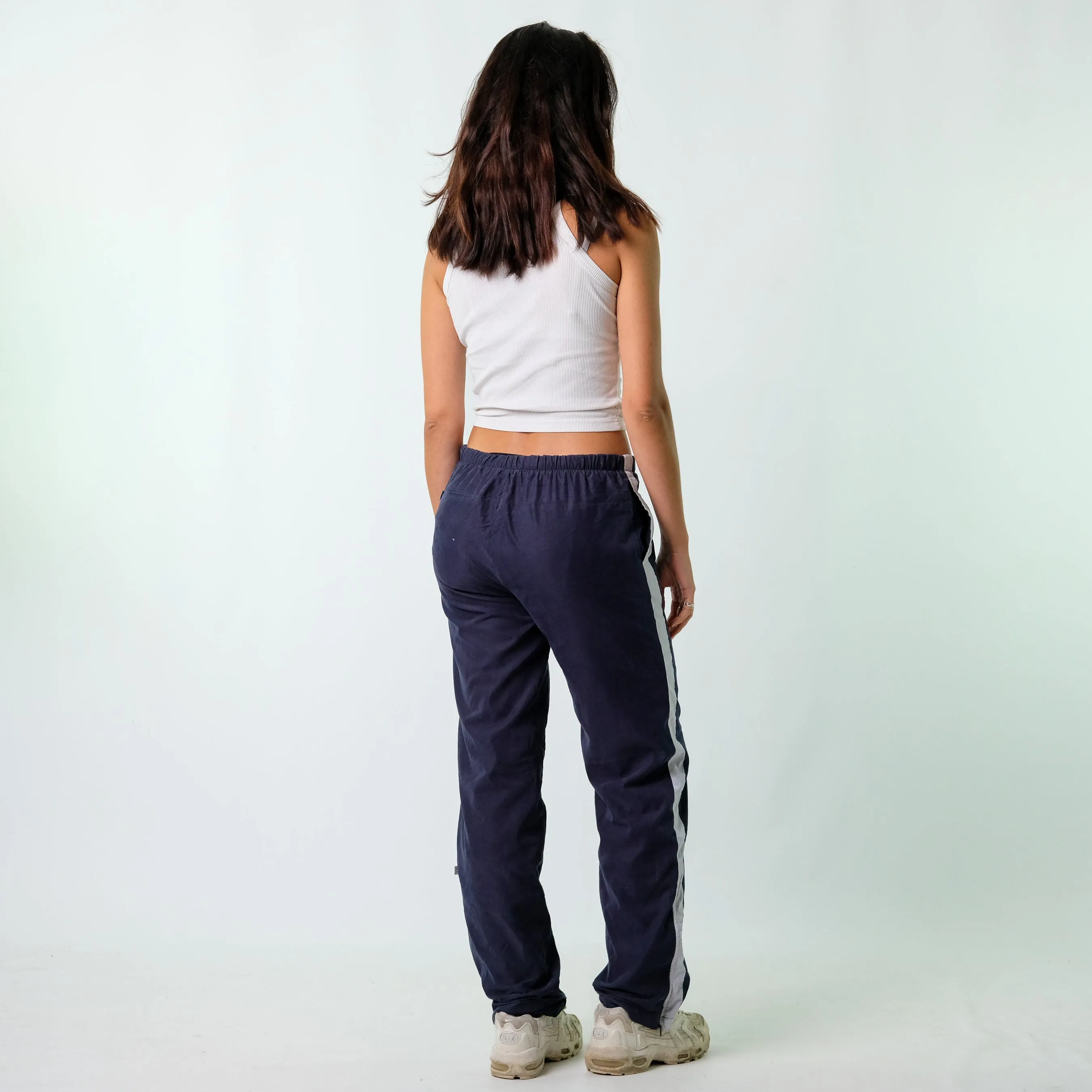 Navy Blue y2ks Nike Tracksuit Bottoms  Baggy Pants (28x32)