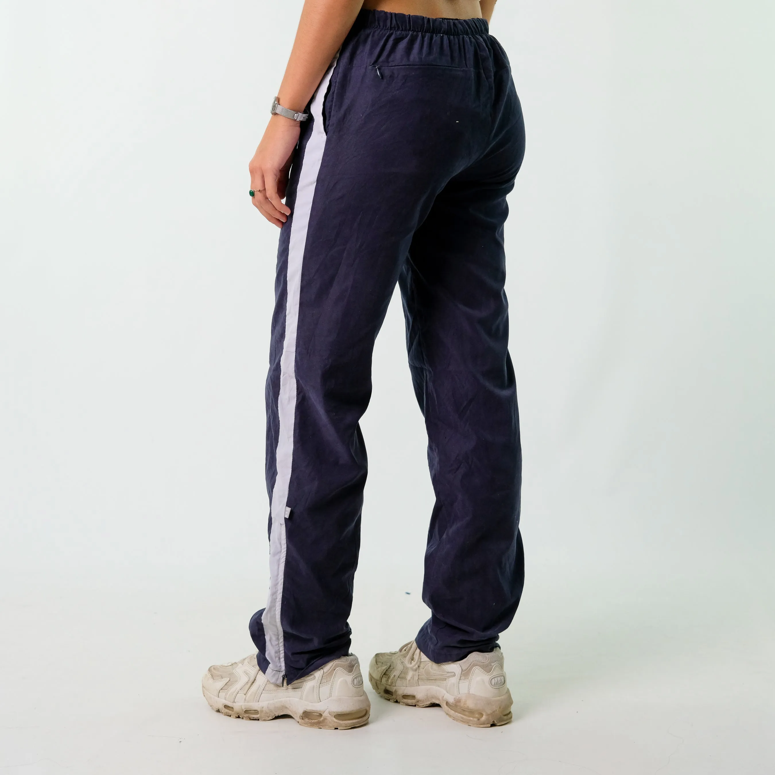 Navy Blue y2ks Nike Tracksuit Bottoms  Baggy Pants (28x32)