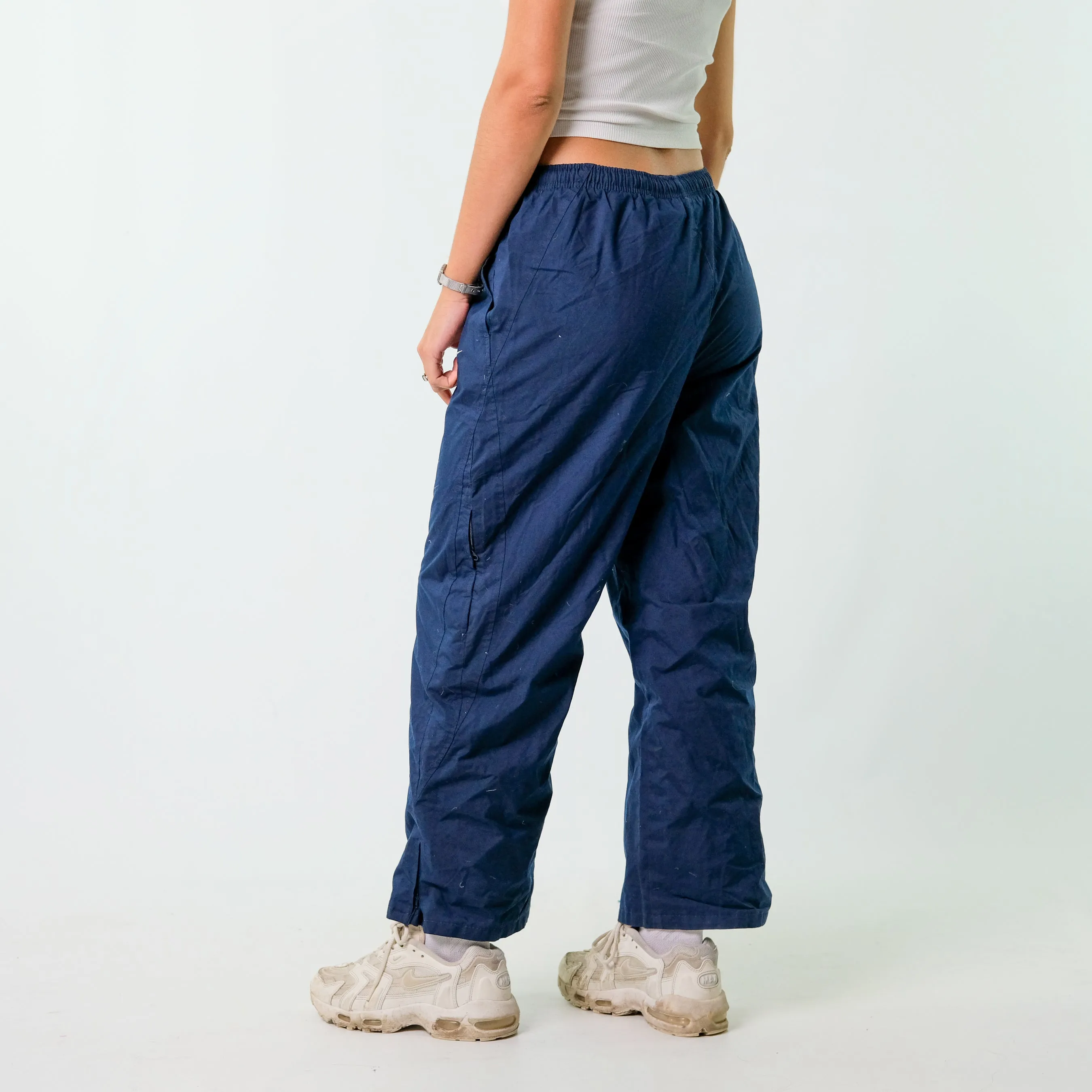 Navy Blue y2ks Nike Tracksuit Bottoms  Baggy Pants (32x28)