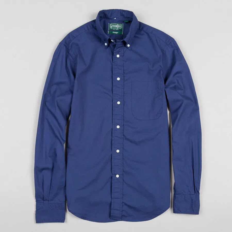 Navy Blue Zephyr Oxford Button Down Shirt