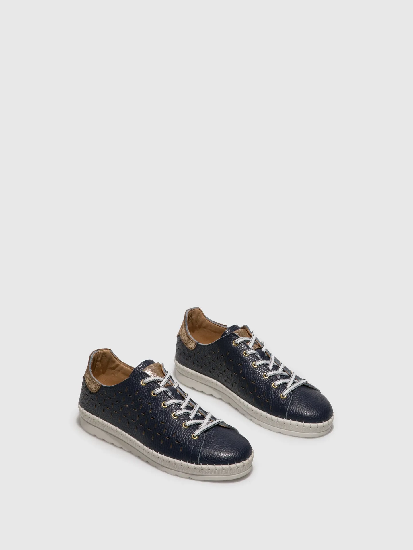 Navy Lace-up Shoes