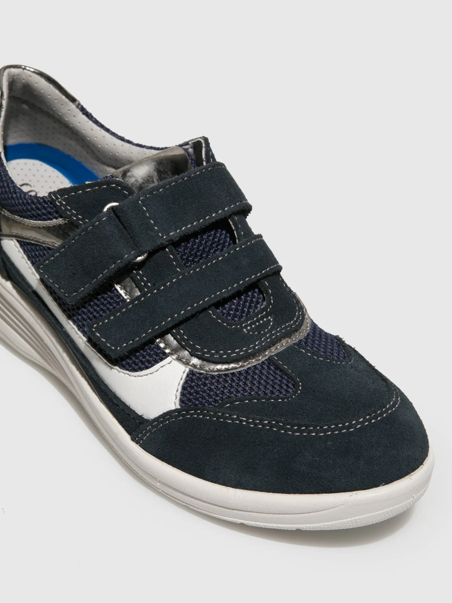 Navy Round Toe Shoes