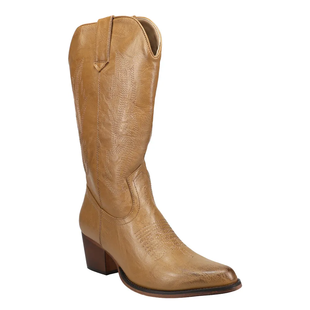 Nettie Round Toe Cowboy Boots