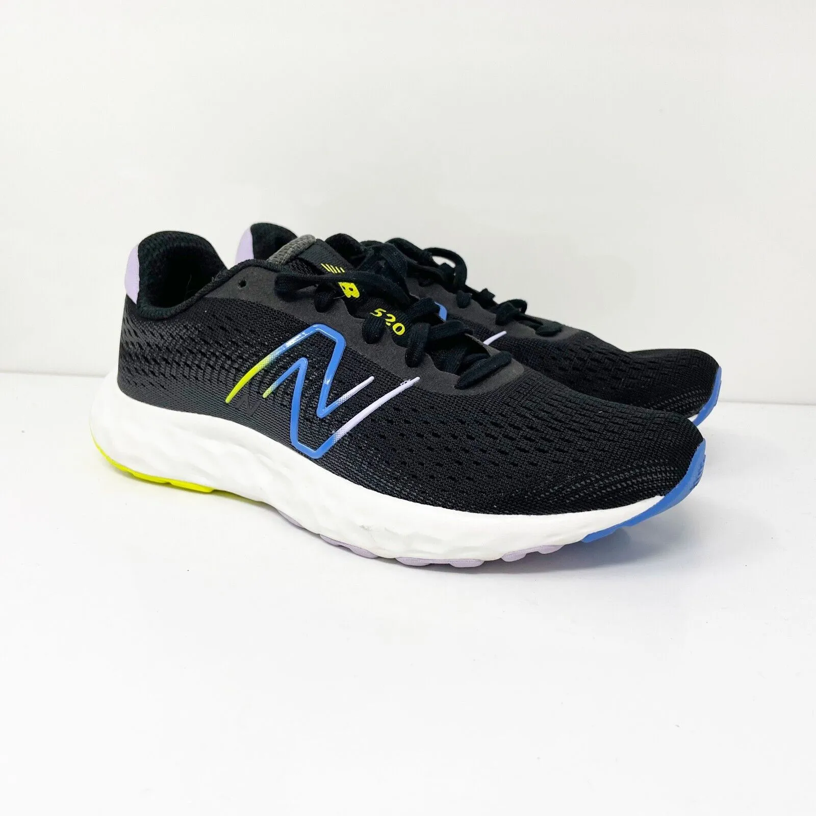 New Balance Unisex 520 V8 W520CK8 Black Running Shoes Sneakers Size M 6 W 7.5 D