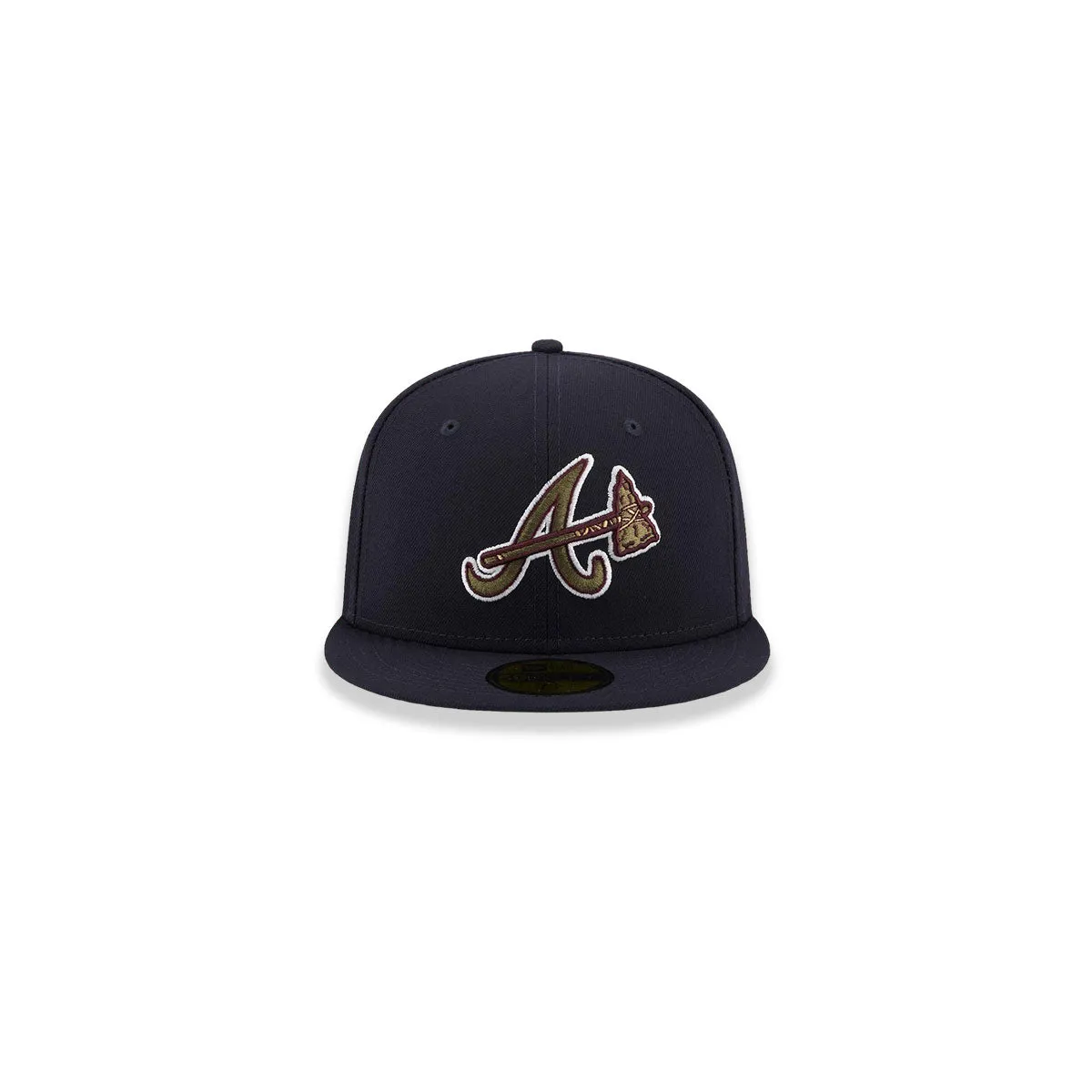 New Era New Era Botanical Pack Atlanta Braves Navy Green Brim 59FIFTY Fitted Hat